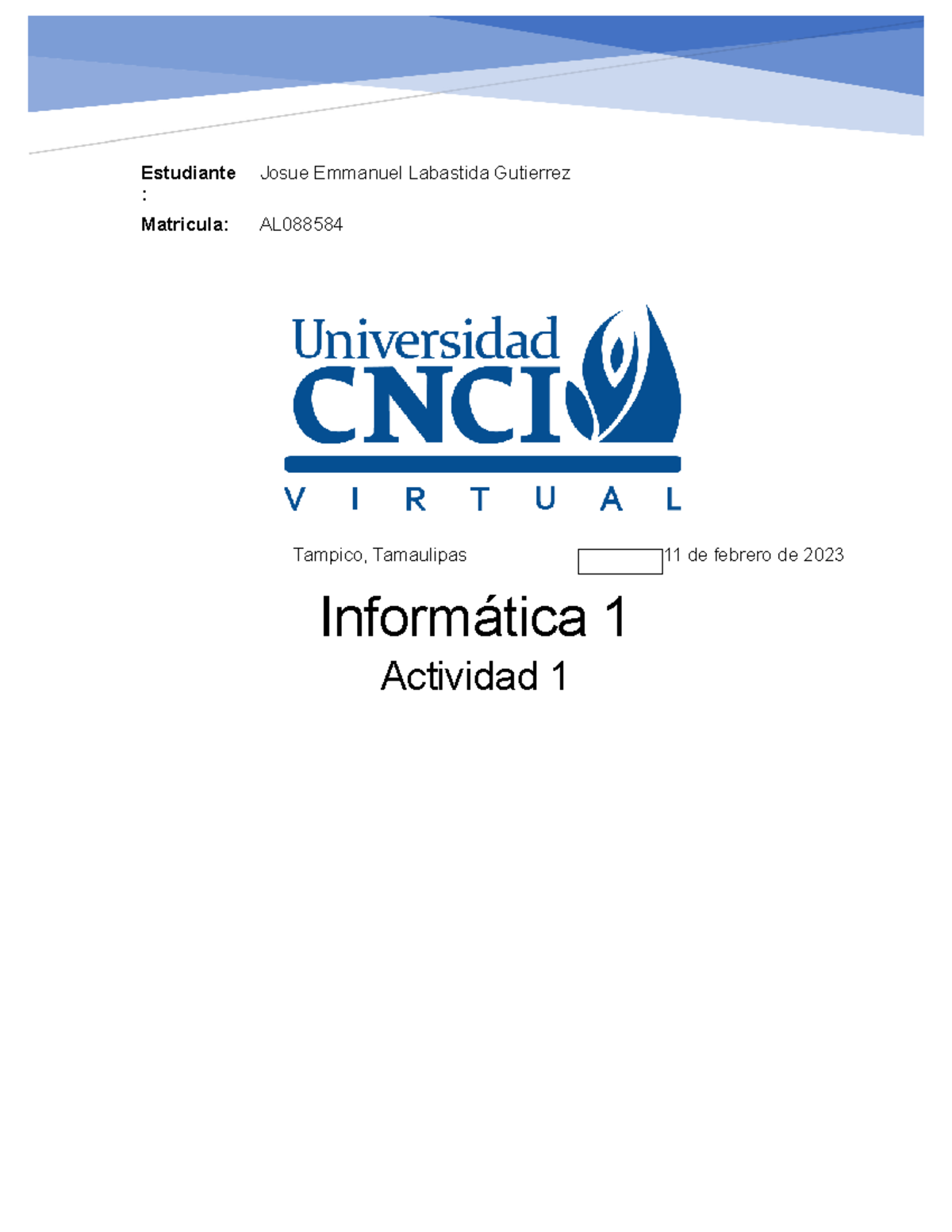 Actividad 1 Informatica - Tutor: Brenda Macias Jaramillo Estudiante ...