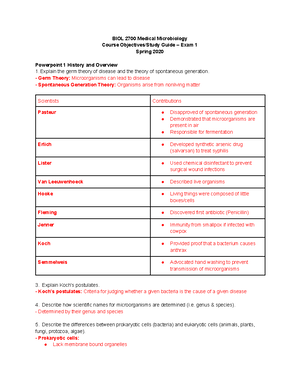 Microbiology Exam 2 - Microbiology Objectives/Study Guide – Exam 2 ...