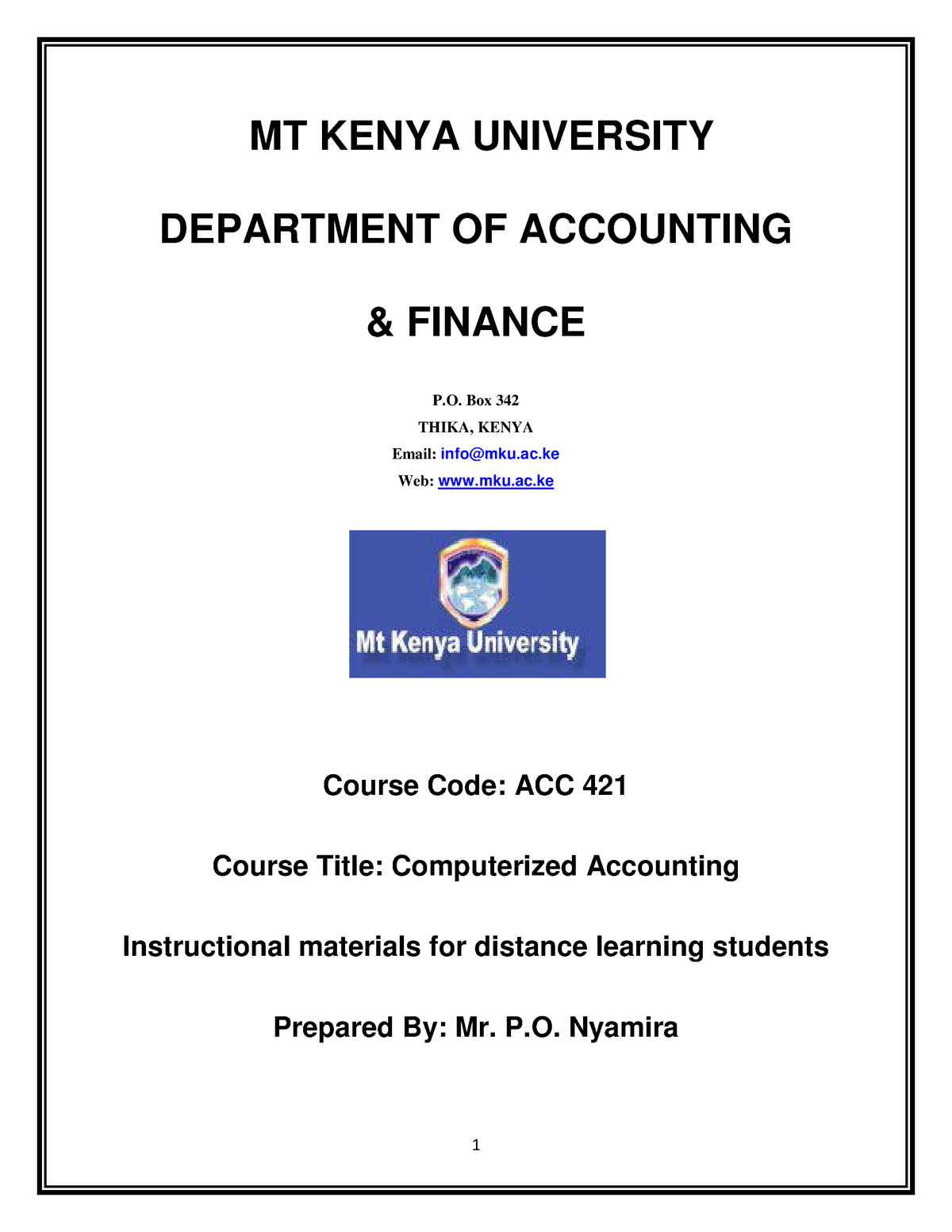 phd in accounting kenya