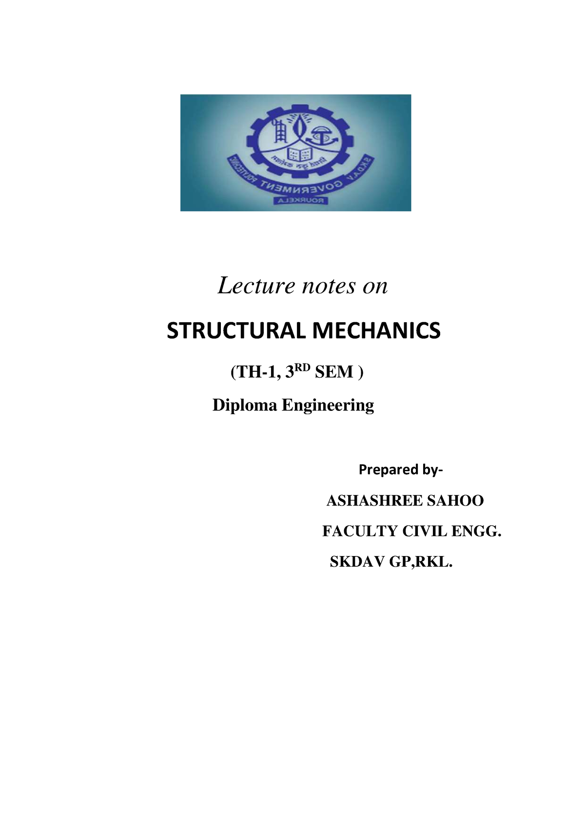 Sm Part-1 Lecture Notes -1-50 1649305305 - Foundation Engineering ...