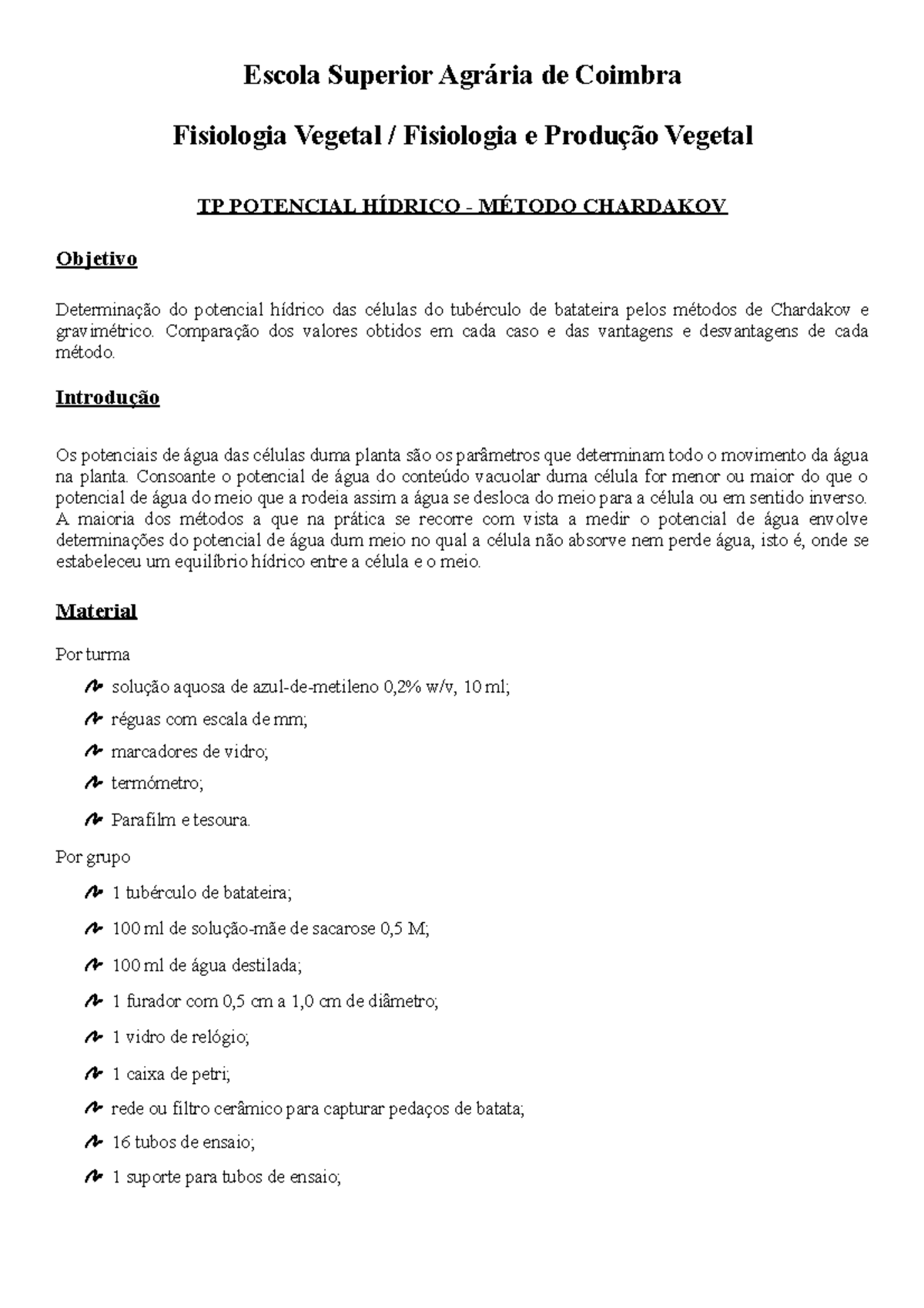 5 Protocolo PH chardakov - Escola Superior Agrária de Coimbra ...
