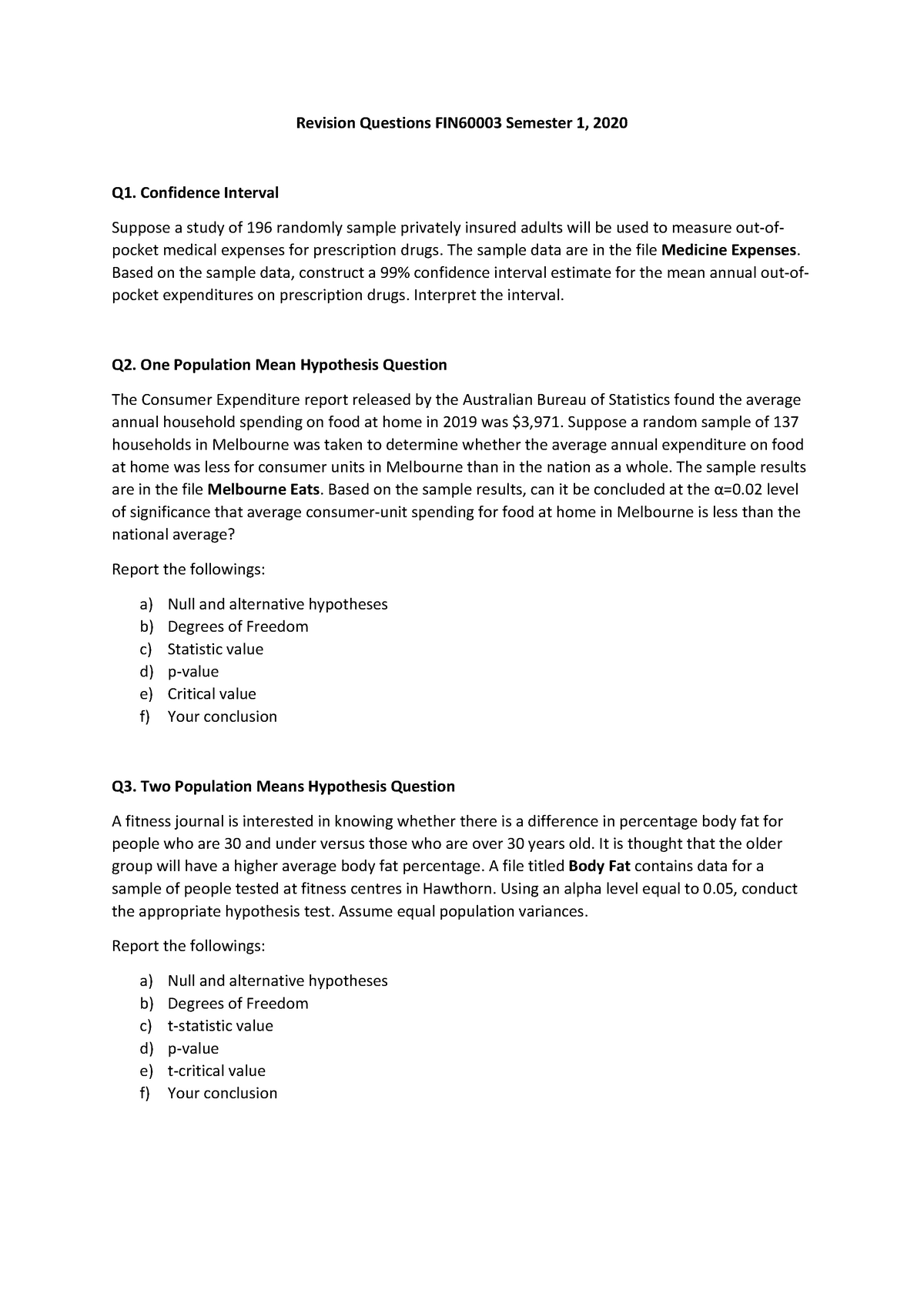 Samplepractice Exam 2019 Questions And Answers Warning Tt Undefined Function 32 Warning 0505