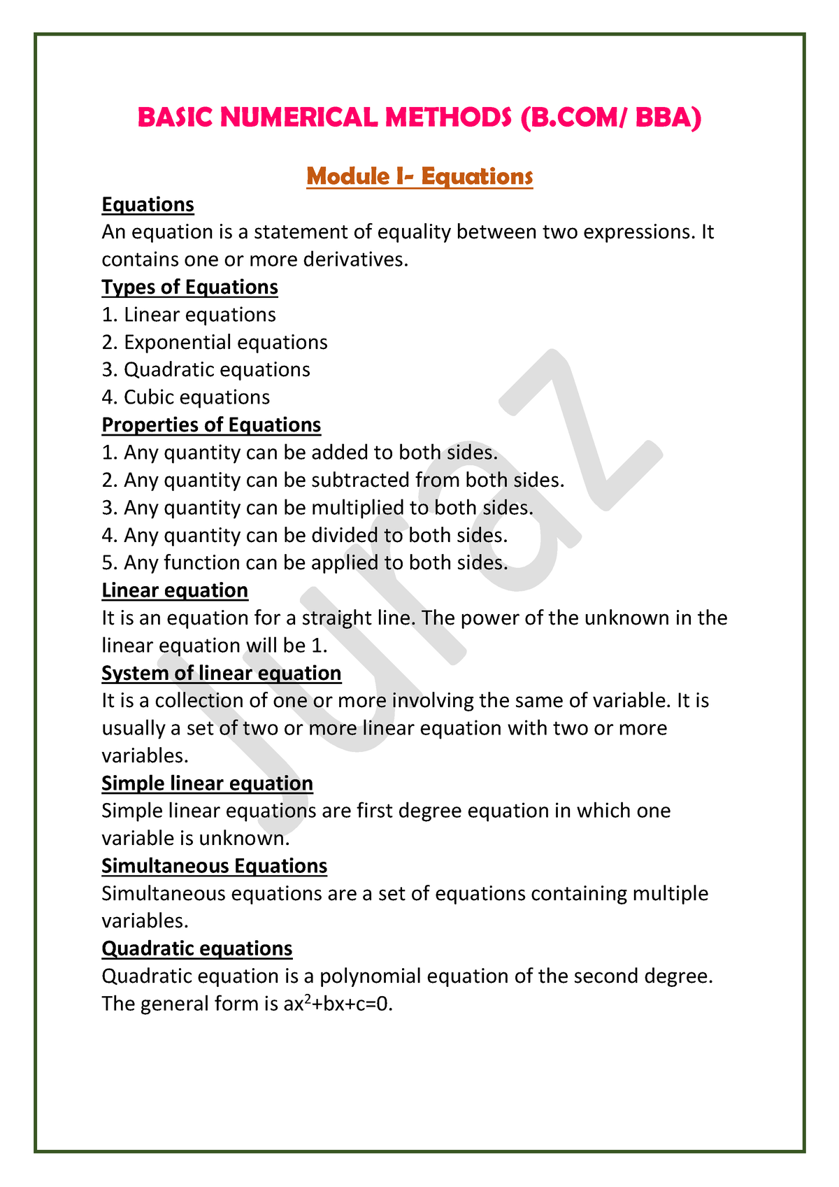 BNM-Notes-2022-Juraz 221220 224734 - BASIC NUMERICAL METHODS (B/ BBA ...