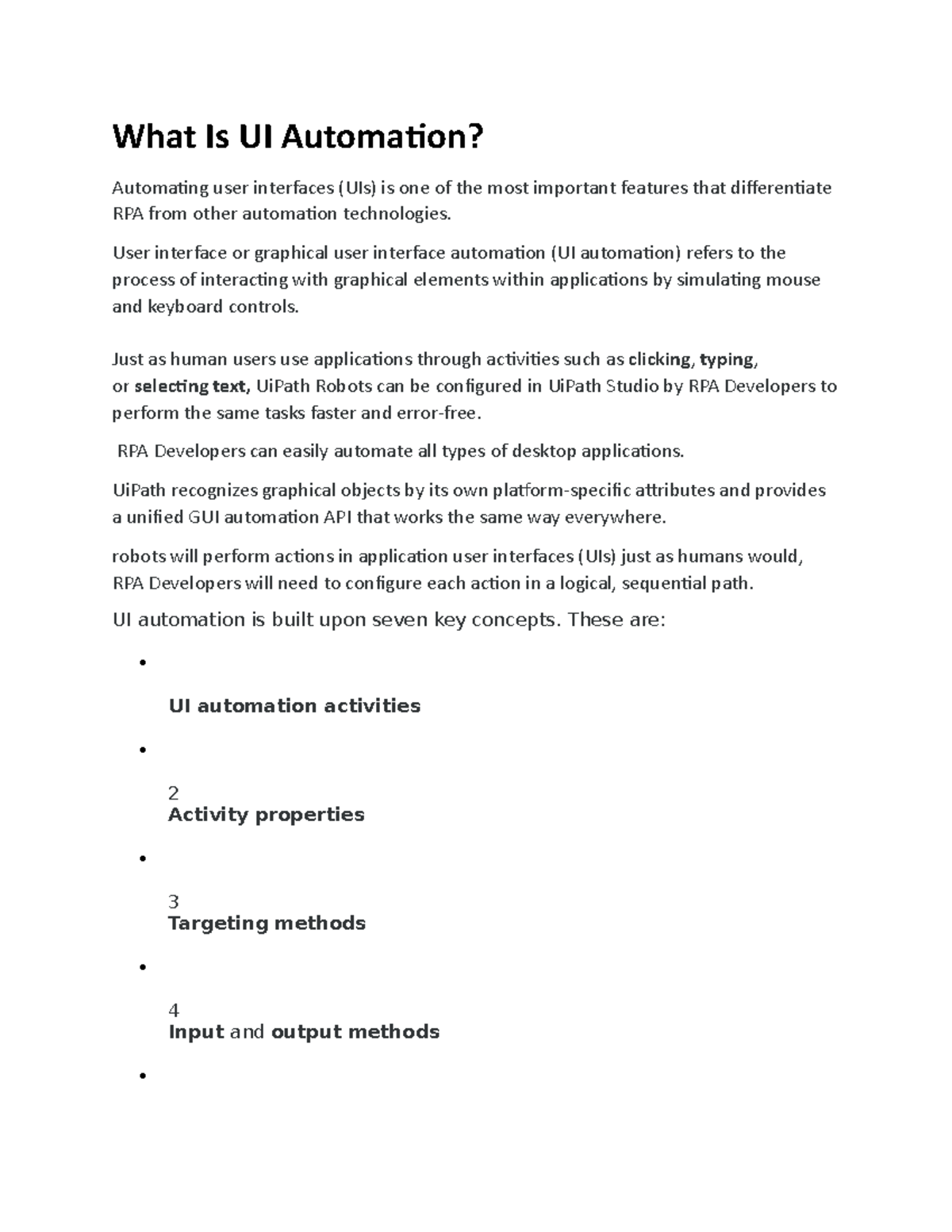 Ui pathnotes 1 (Auto Recovered) - What Is UI Automation? Automating ...