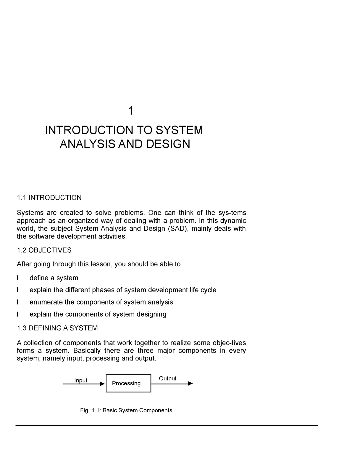 system analysis and design thesis sample