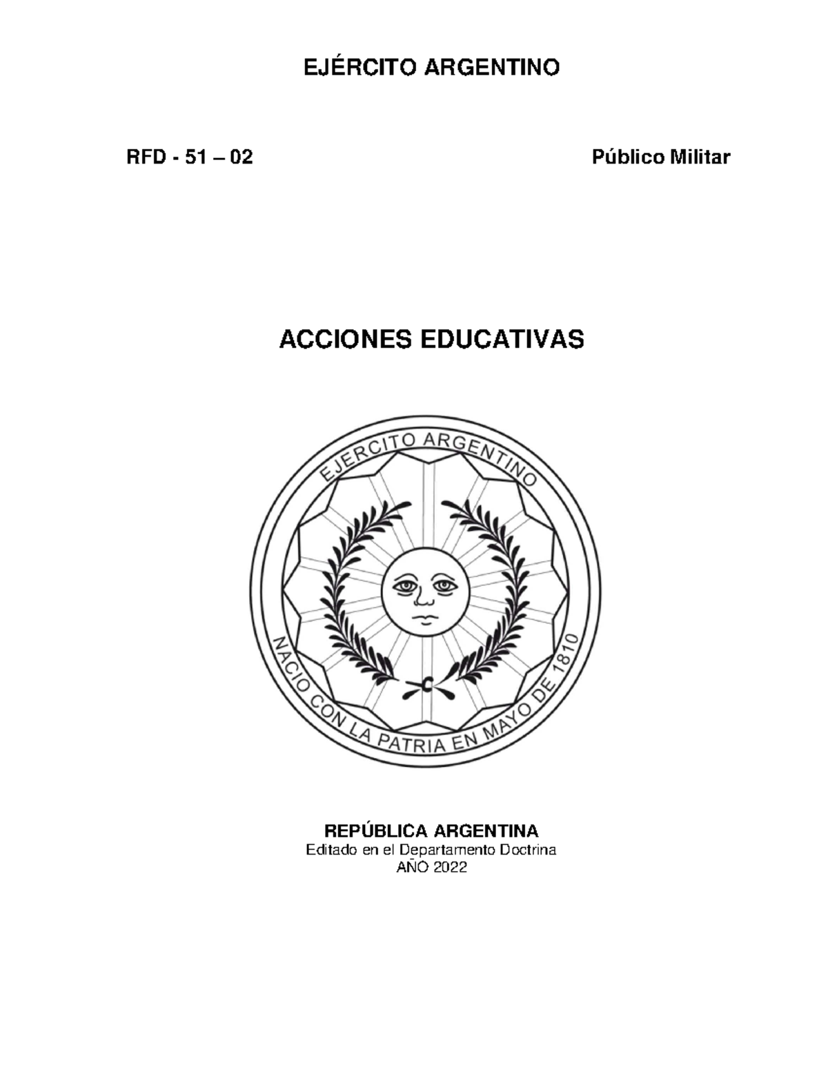 RFD-51-02 acciones educativas - EJÉRCITO ARGENTINO RFD - 51 – 02 ...