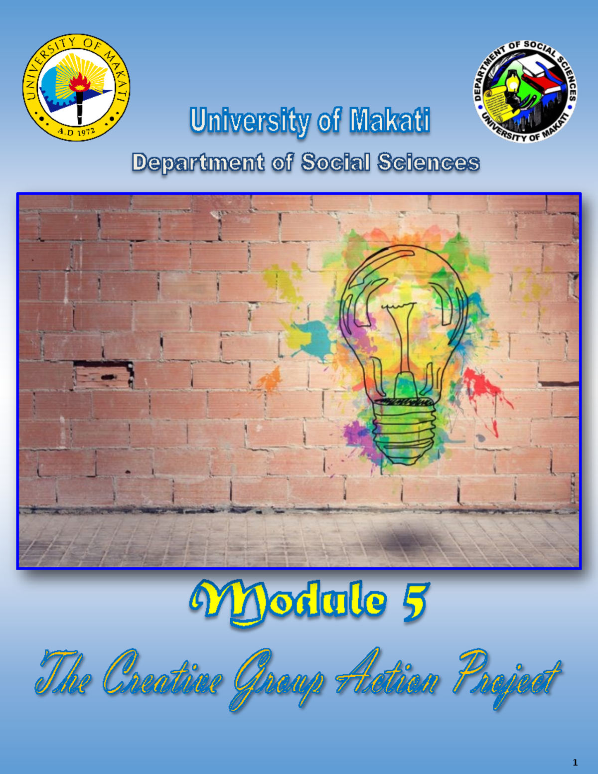 Module 5 The Creative Group Action Project - Intended Learning Outcomes ...