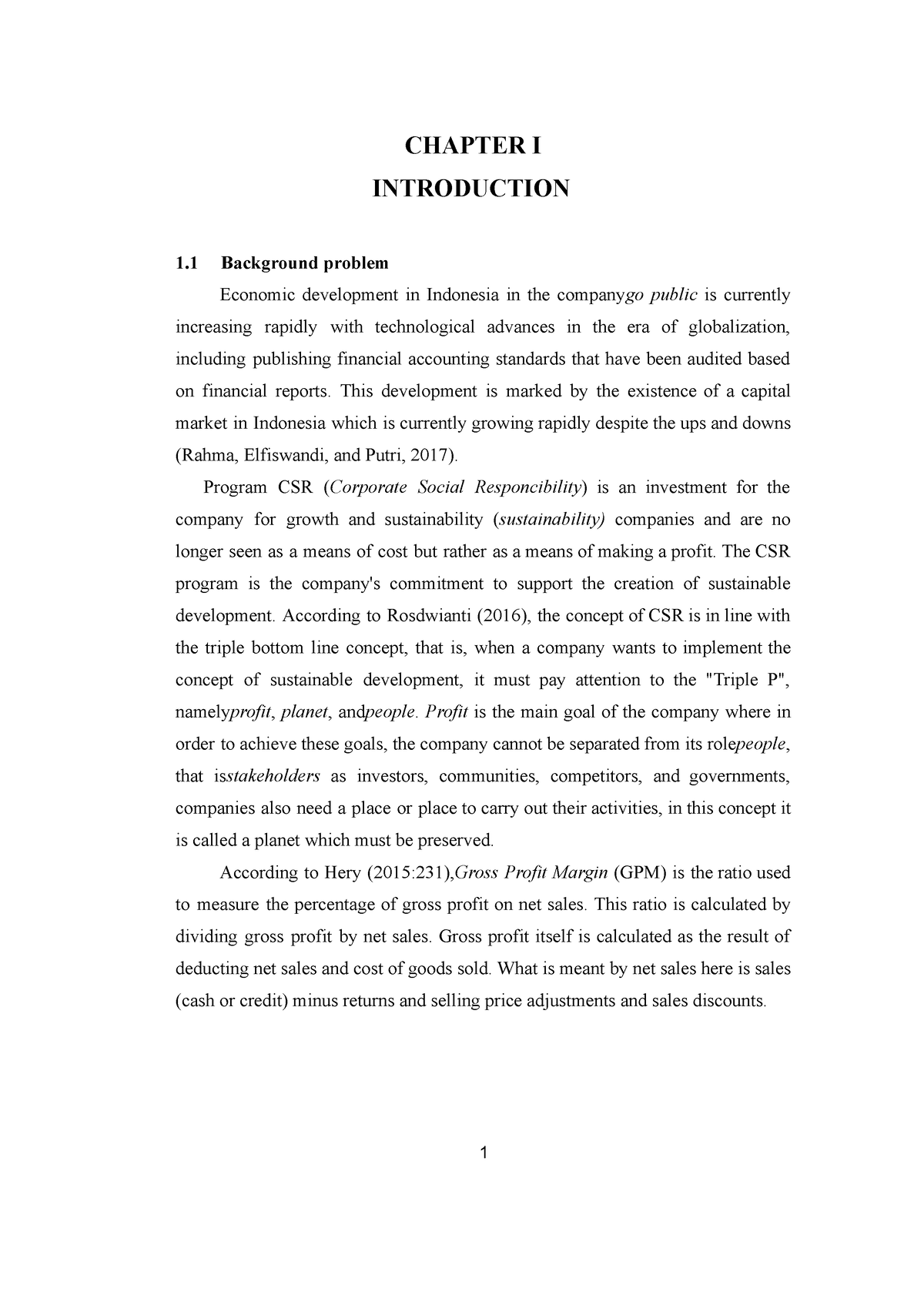 Effect Of Gross Profit Margin, Operating Profit Margin, Net Profit ...