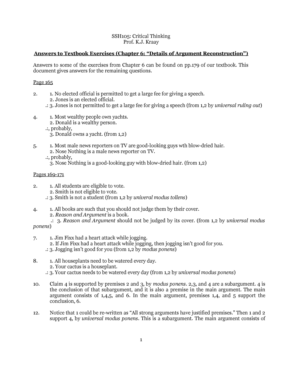 chapter 6 critical thinking recognizing cause and effect answers