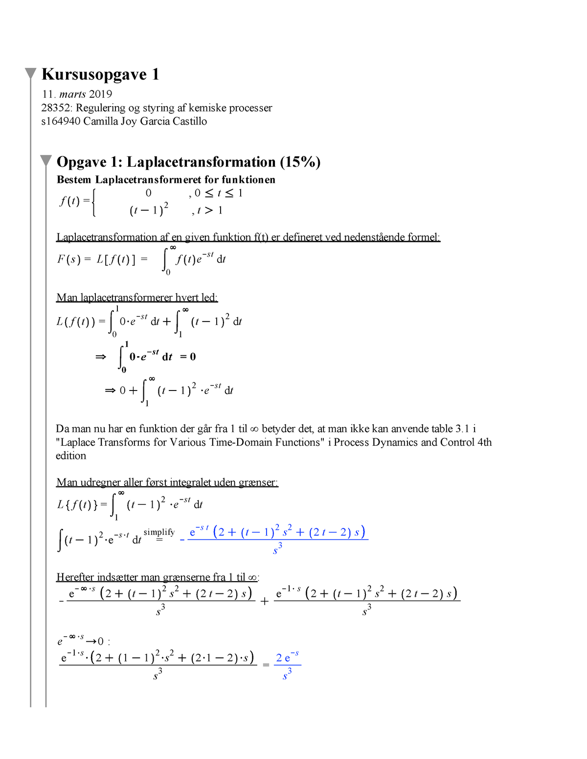 Kursusopgave 1 - Obligatorisk Hjemmeopgave Der Er Lavet Gennem ...