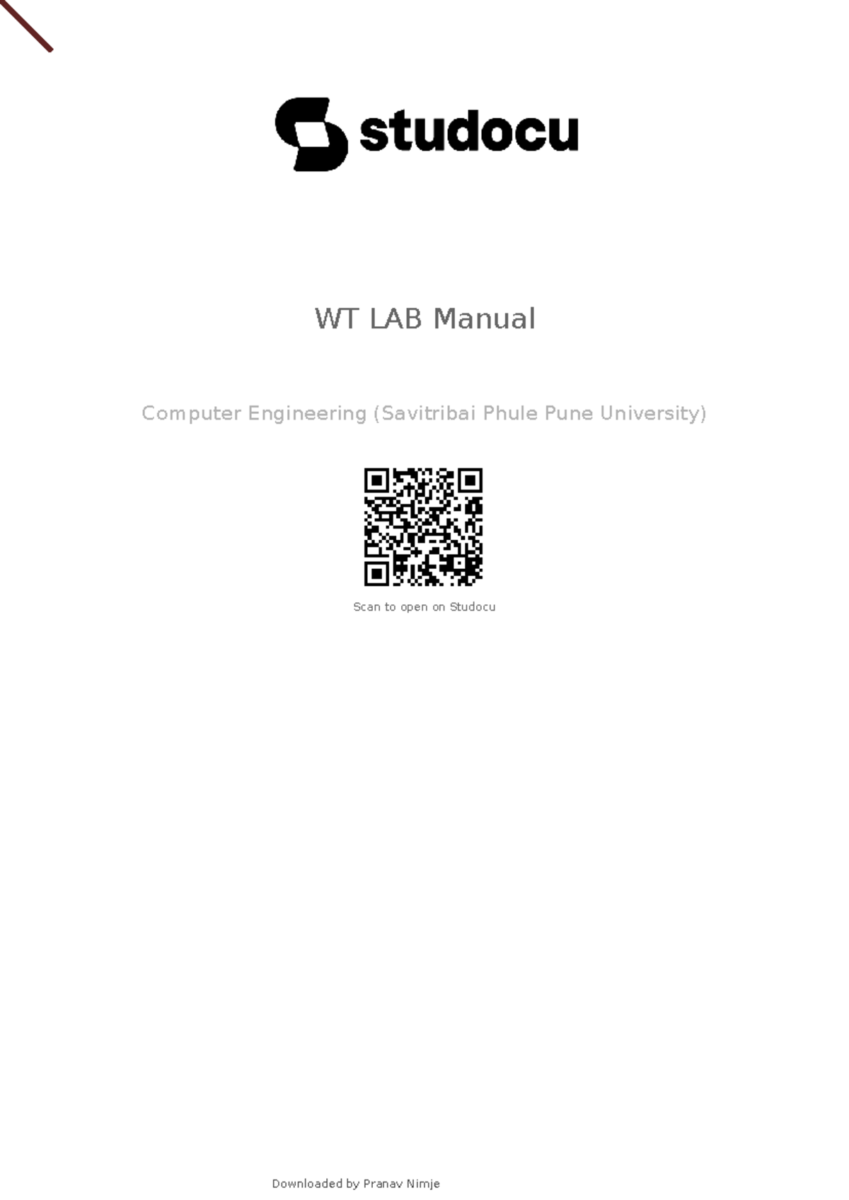 Wt-lab-manual - WT LAB Manual Computer Engineering (Savitribai Phule ...