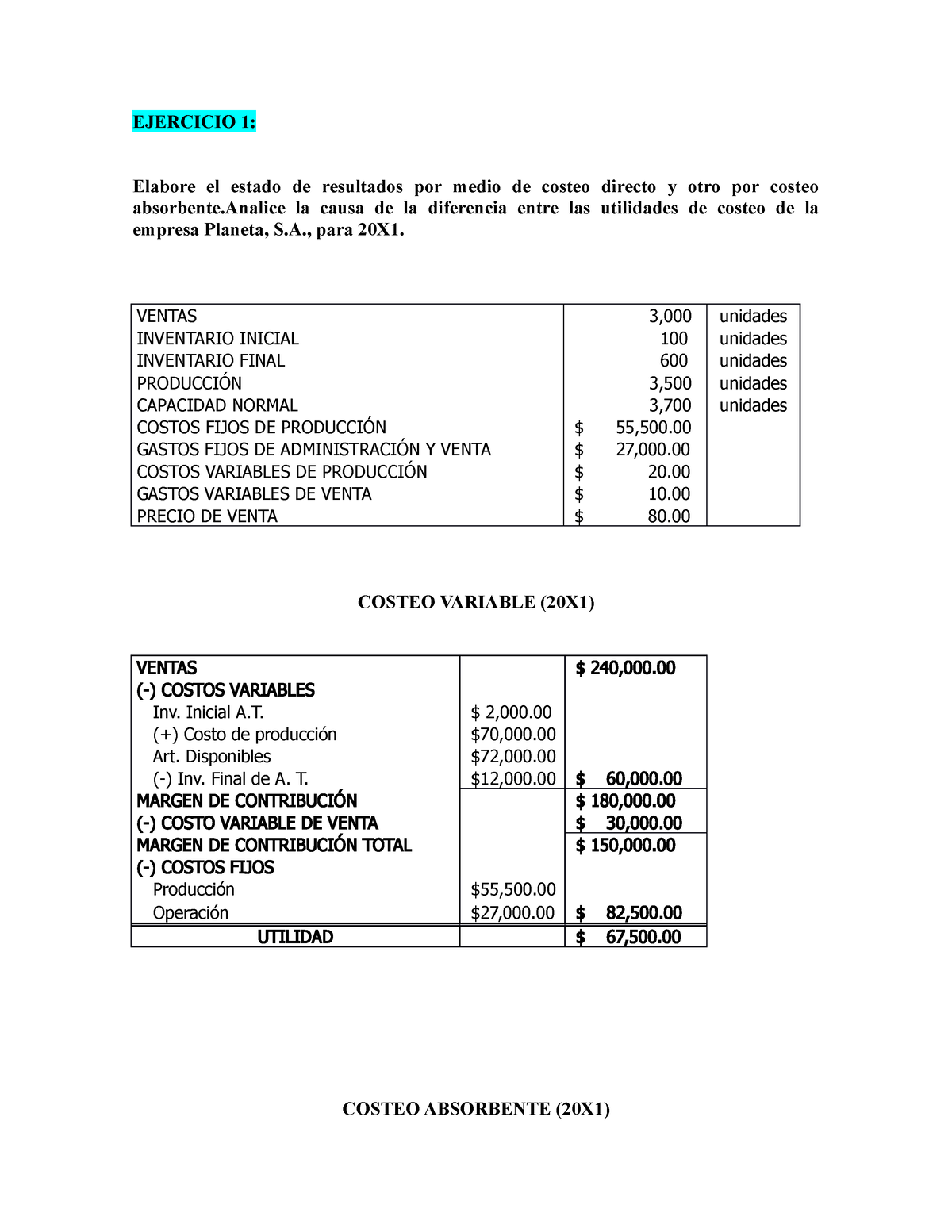 354094969 Ejercicios Resueltos De Costeo Directo Y Costeo Absorbente Hancco Docx Ejercicio 1 1714