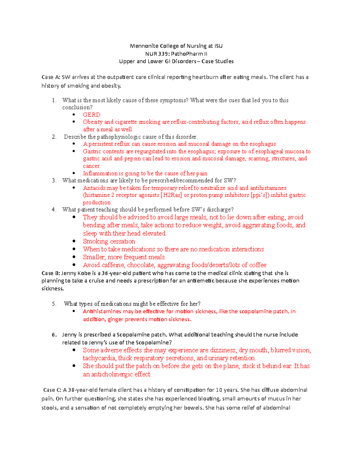 GI+case+studies+Upper+and+Lower+GI+disorders F 22 - Mennonite College ...