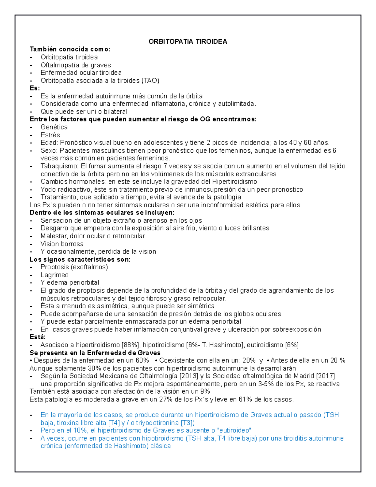 Periorbitales enfermedad de tiroides edema