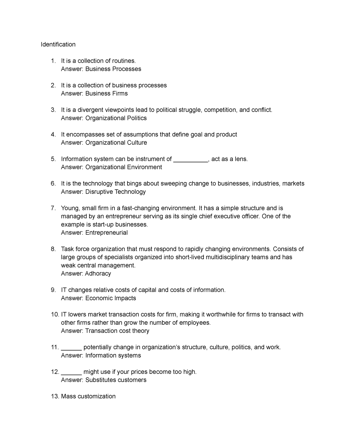 Chapter 3 Quiz - hikhok dont tell ur teacher - Identification 1. It is ...