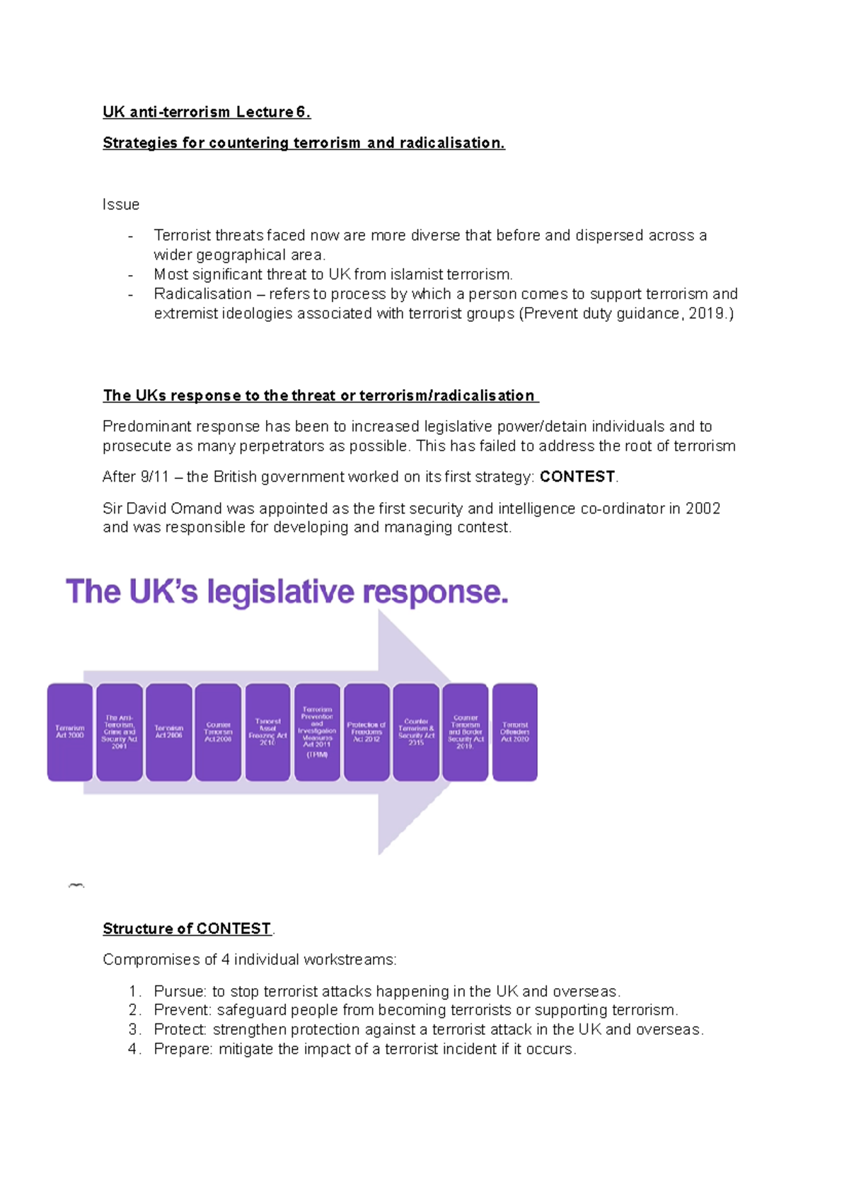 Lec 6 - strategies for countering terrorism - UK anti-terrorism Lecture ...