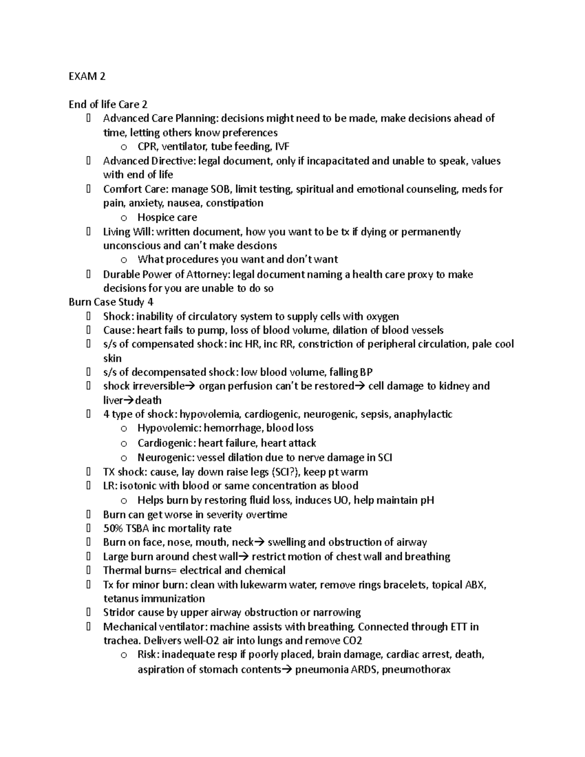 EXAM 2 Quick - Notes, content, helpful hints, powerpoints - EXAM 2 End ...