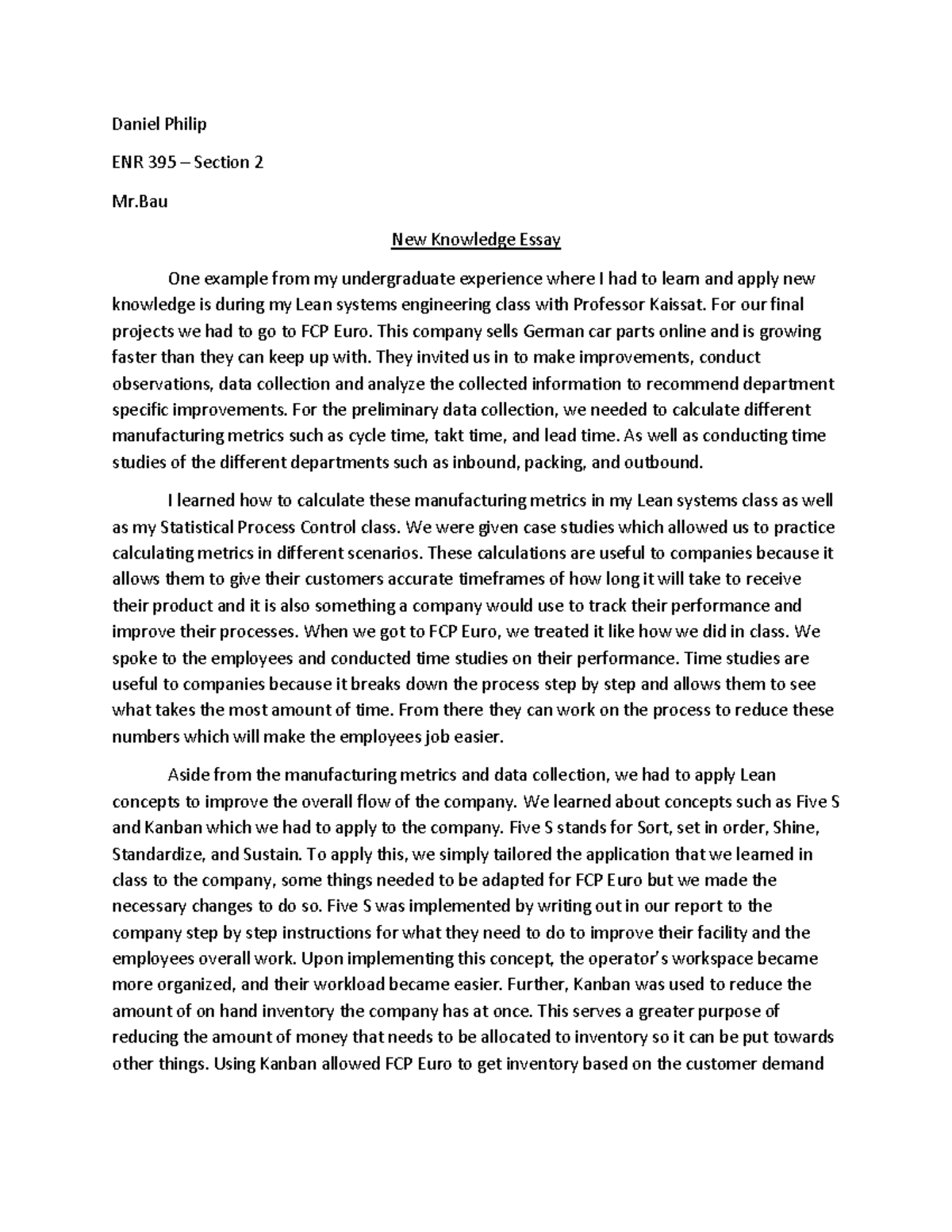 school knowledge essay