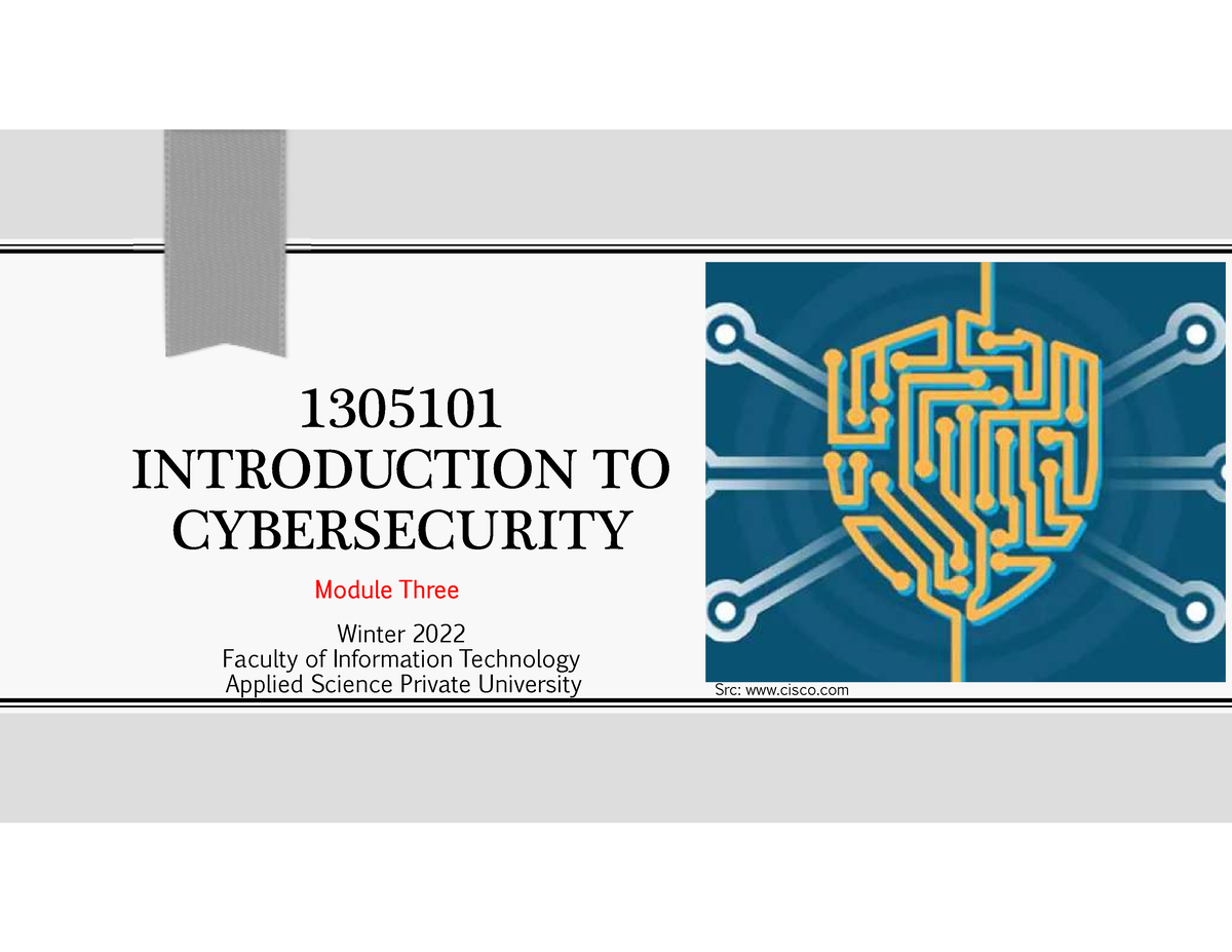 03. Module Three - Fbcfh - 1305101 INTRODUCTION TO CYBERSECURITY Winter ...