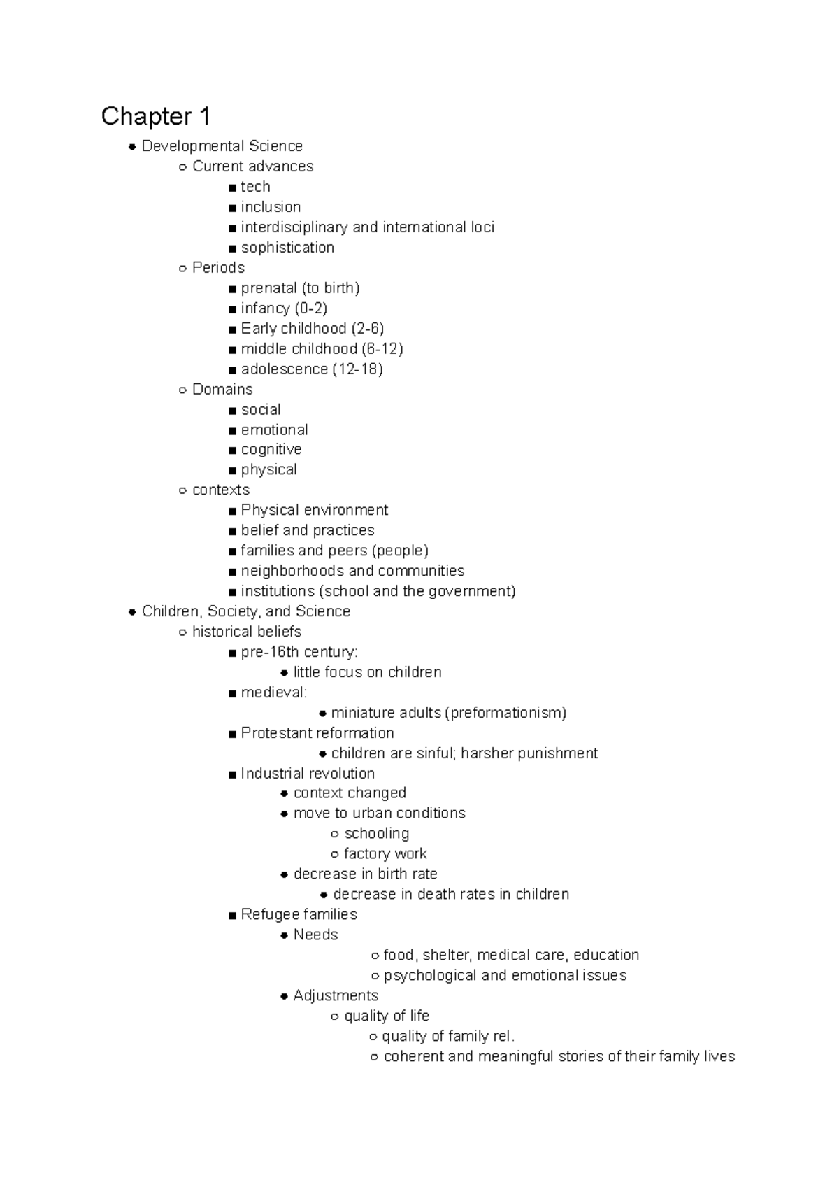 PSYC 206 LIFE - SPAN Development - Chapter 1 Developmental Science ...