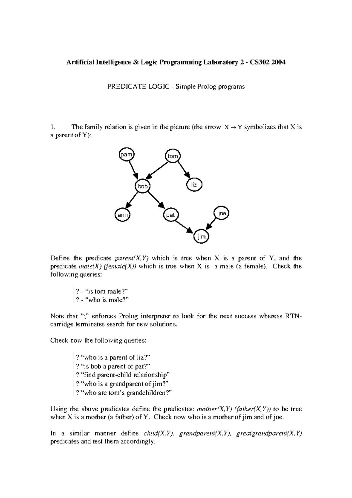 Lab2 - Zadanie z laboratorium - Artificial Intelligence Logic ...