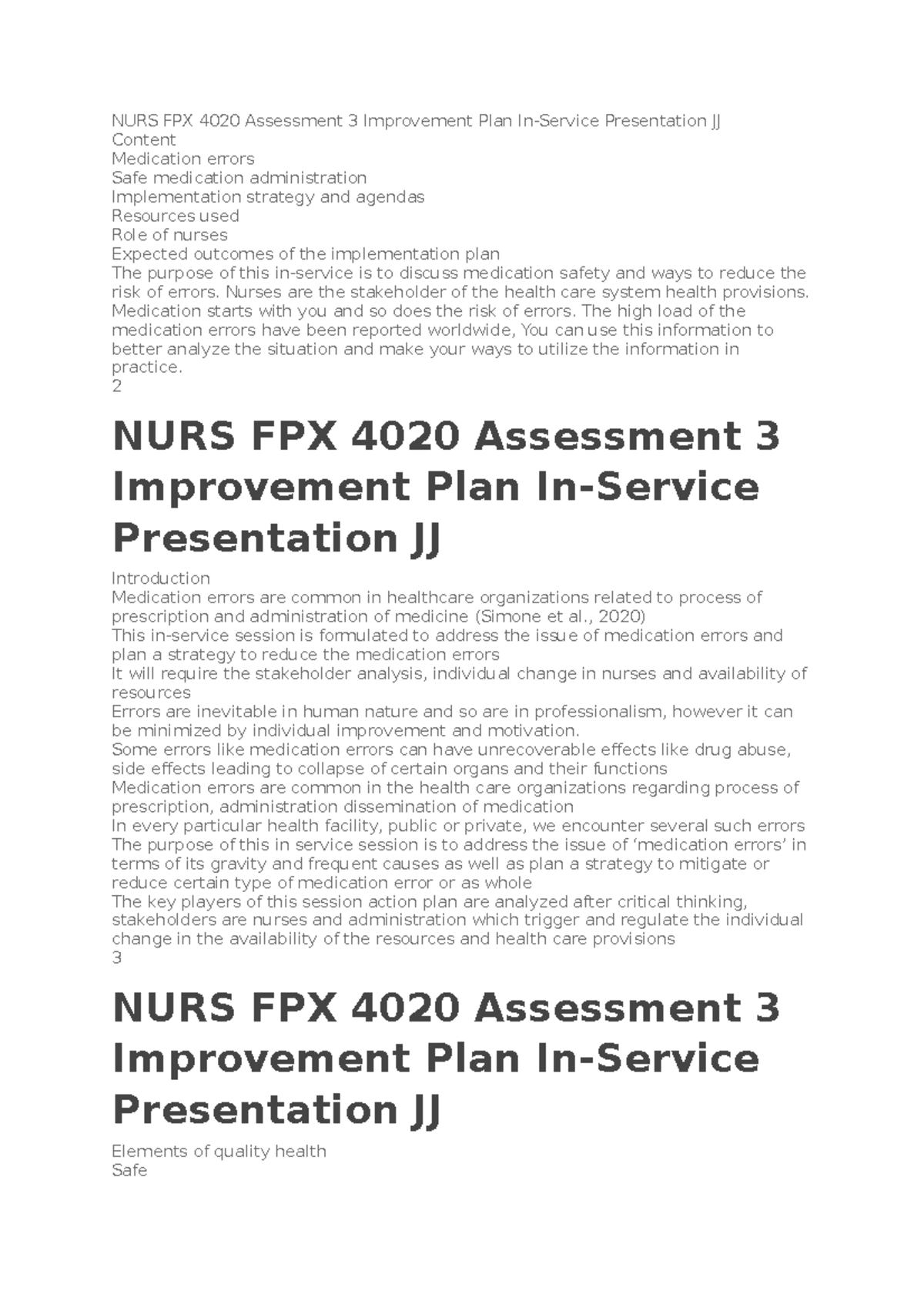 Physical Properties - NURS FPX 4020 Assessment 3 Improvement Plan In ...