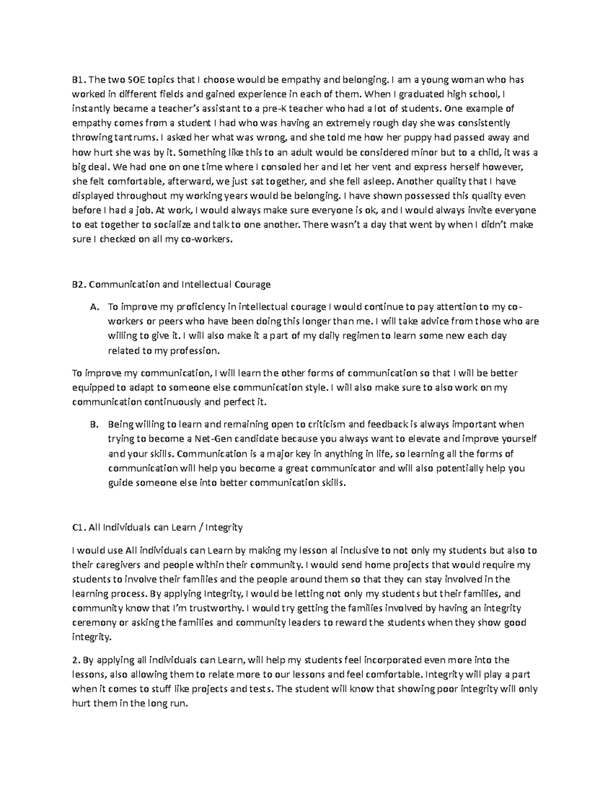 DFM3 Task 4 - PASSED - B1. The Two SOE Topics That I Choose Would Be ...