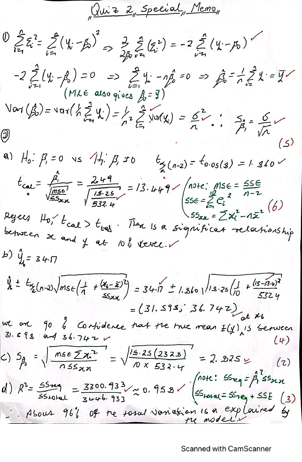 SSTB031 QUIZ 1 Special 2022 MEMO - SSTB031 - Studocu