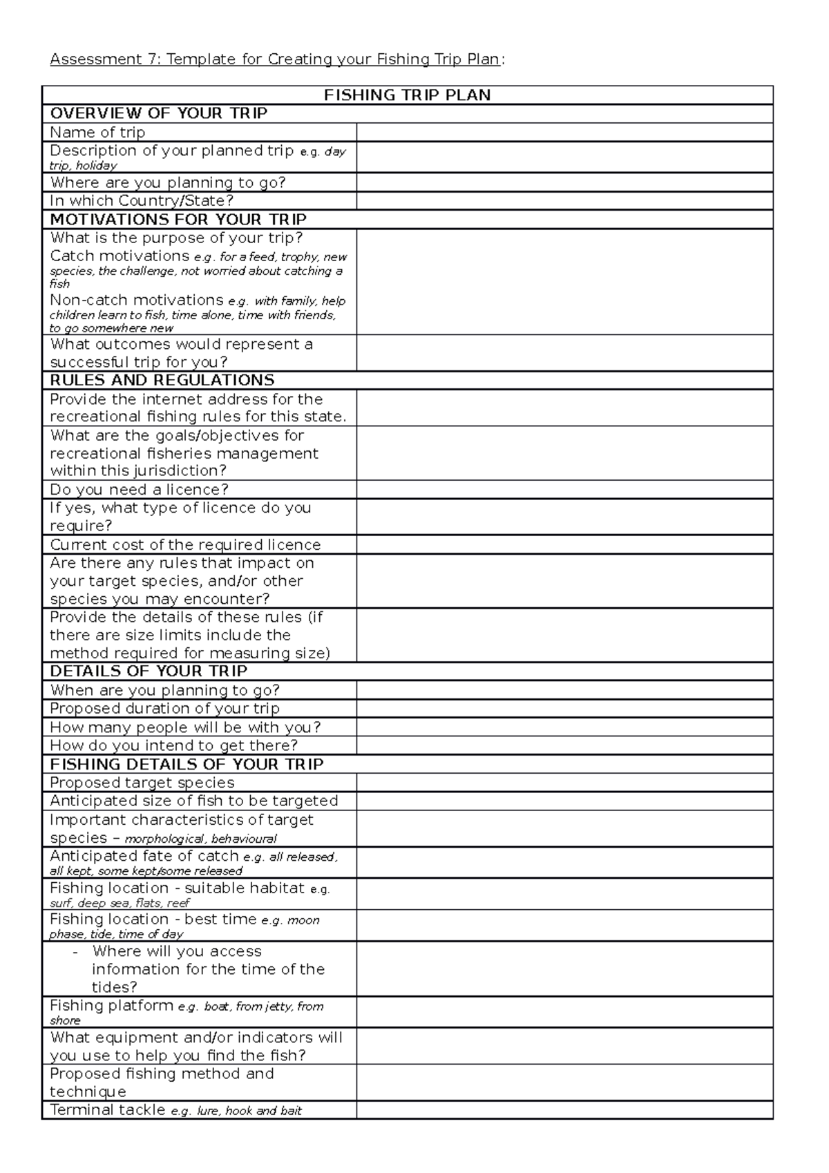 SOF1 Assessment 7 template - Assessment 7: Template for Creating your ...