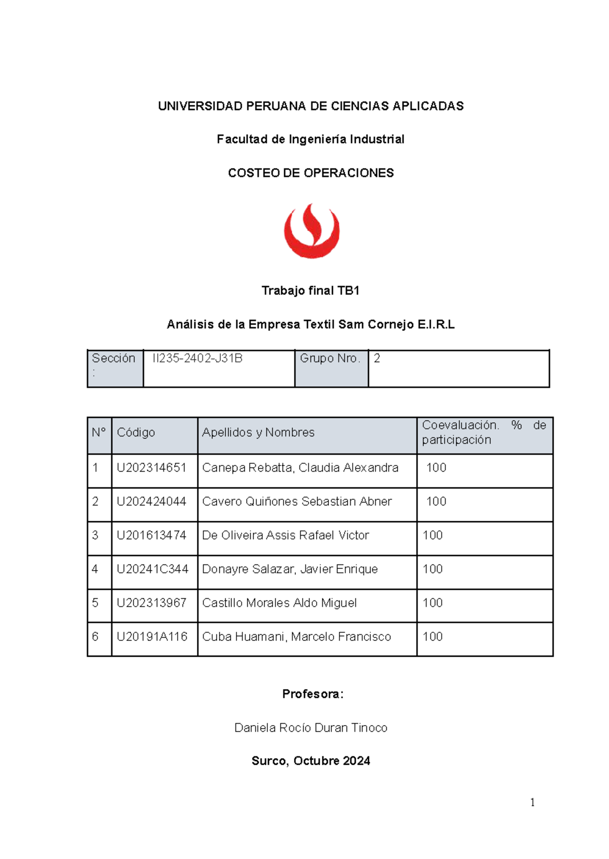 J31B-TB1+Grupo+2+-+ Empresa+ Textil+SAM+ Cornejo+EIRL - UNIVERSIDAD ...