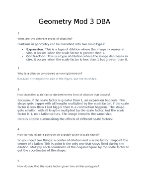[Solved] ABC was dilated from the origin by a scale factor to create ...