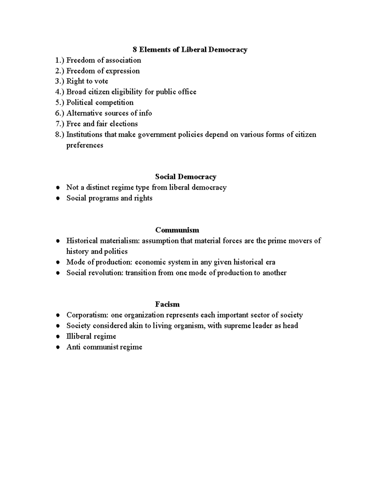 POLS 202 Ch 3 Pt 2 - This Part Of The Chapter Discusses Different ...