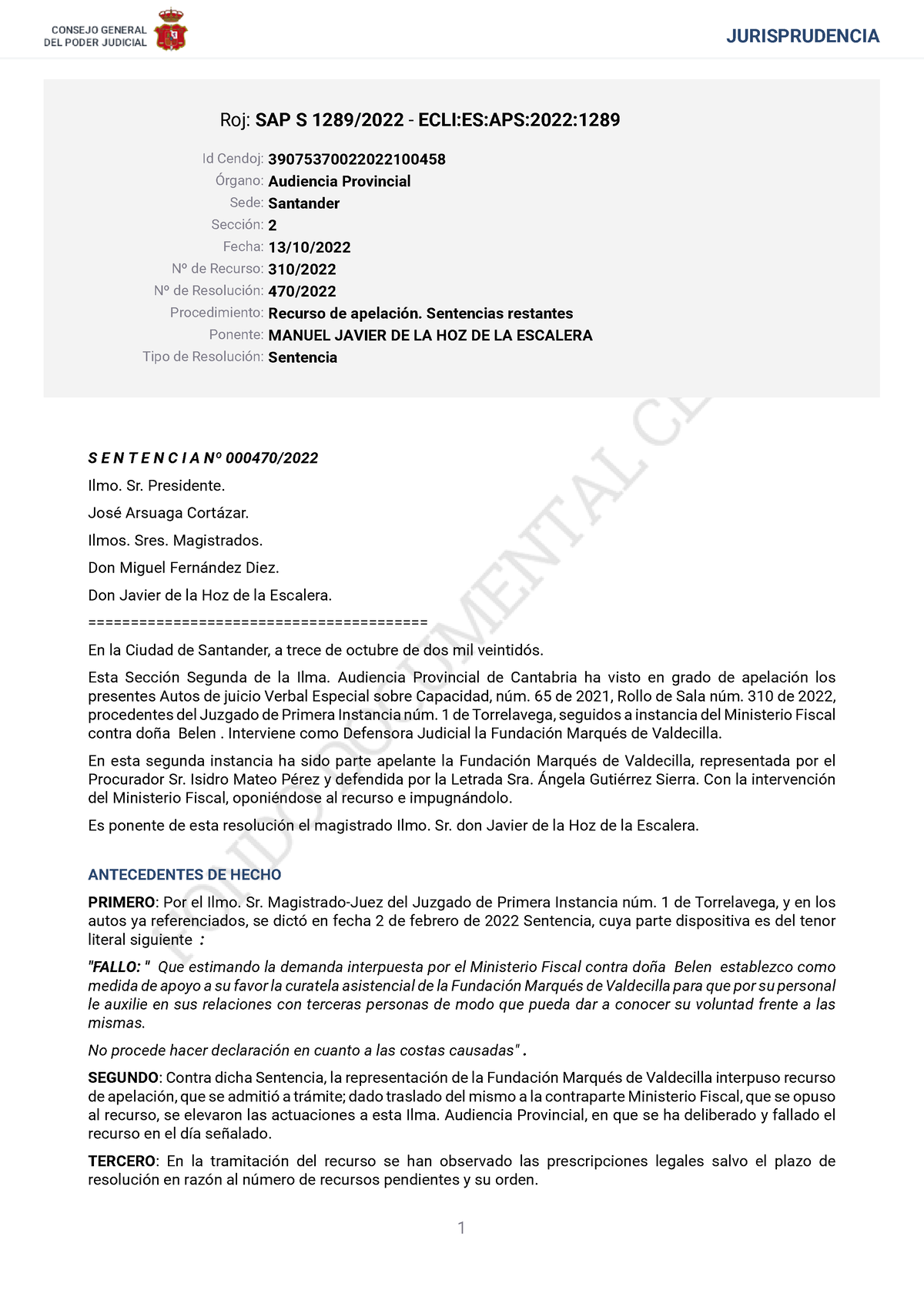 SAP S 1289 2022 - SAP S 1289 2022 - JURISPRUDENCIA Roj: SAP S 1289/2022 ...