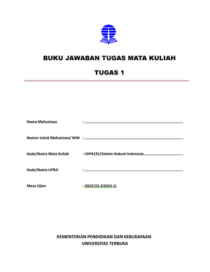 Tugas Sistem Hukum Indonesia 1 - TUGAS 1 SISTEM HUKUM INDONESIA ...