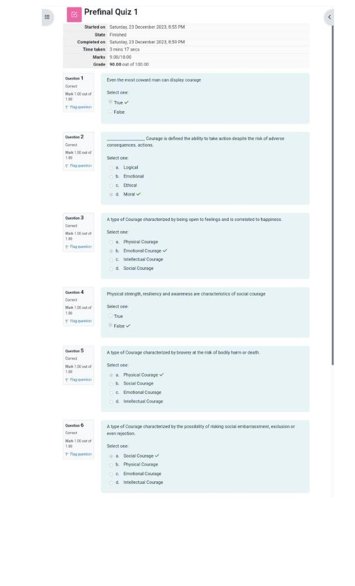 Ethics Prefinal Quiz 1 - LMS QUIZ - Business Administration - Studocu