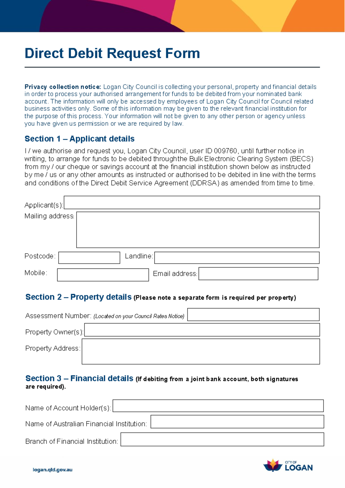 Direct Debit Application PDF website Updated Aug2021 1 Studocu
