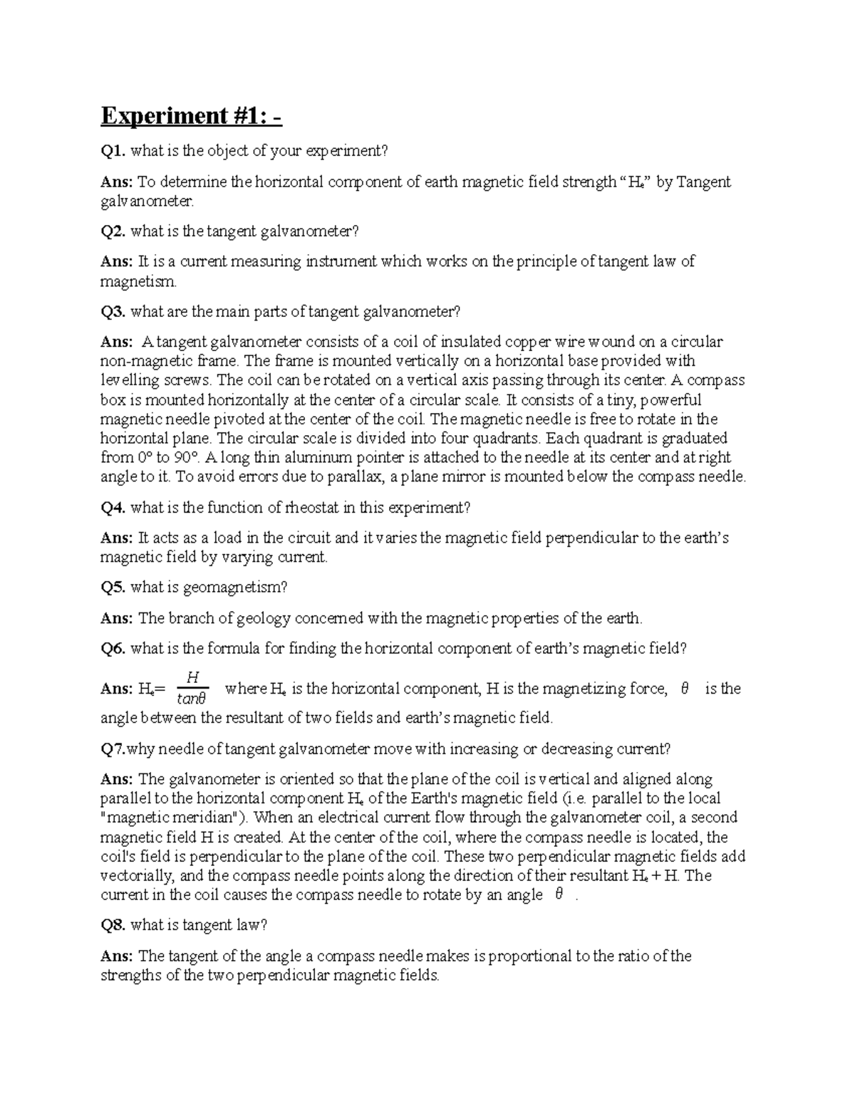 viva questions on spectrometer experiment