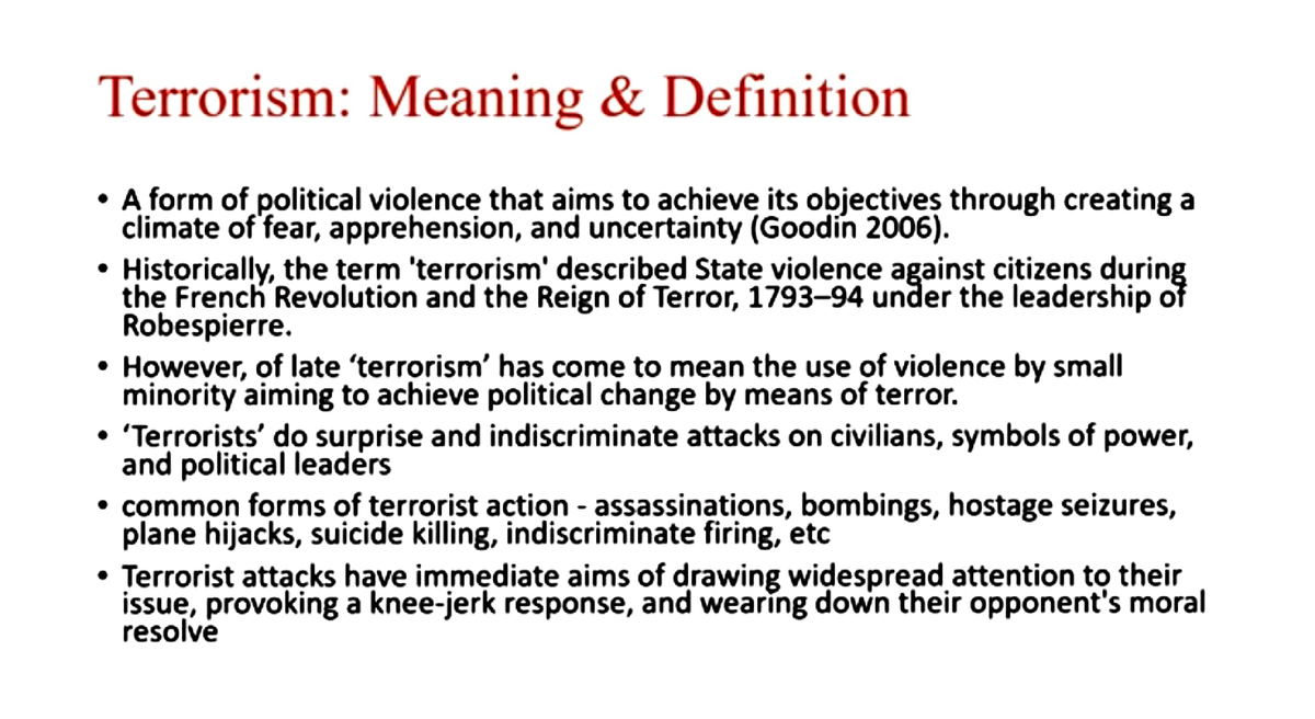 Adobe Scan May 22, 2023 - Hope These Slides Help - Terrorism: Meaning ...