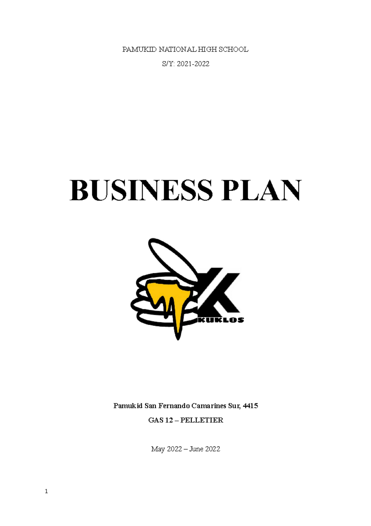 school bus business plan