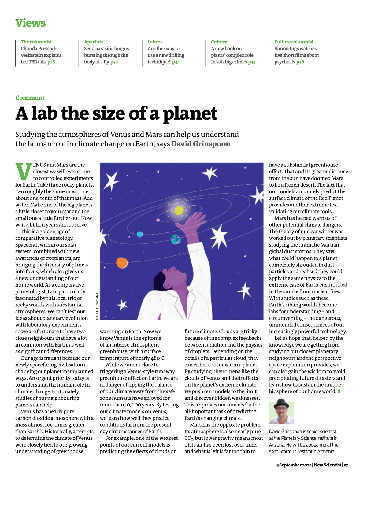 DAY 4 - 3 September 2022 | New Scientist | 27 Views The columnist ...