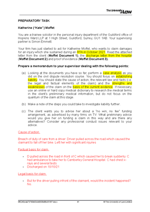 2223 picn ws07 ce01 guide - PERSONAL INJURY AND CLINICAL NEGLIGENCE LAW ...