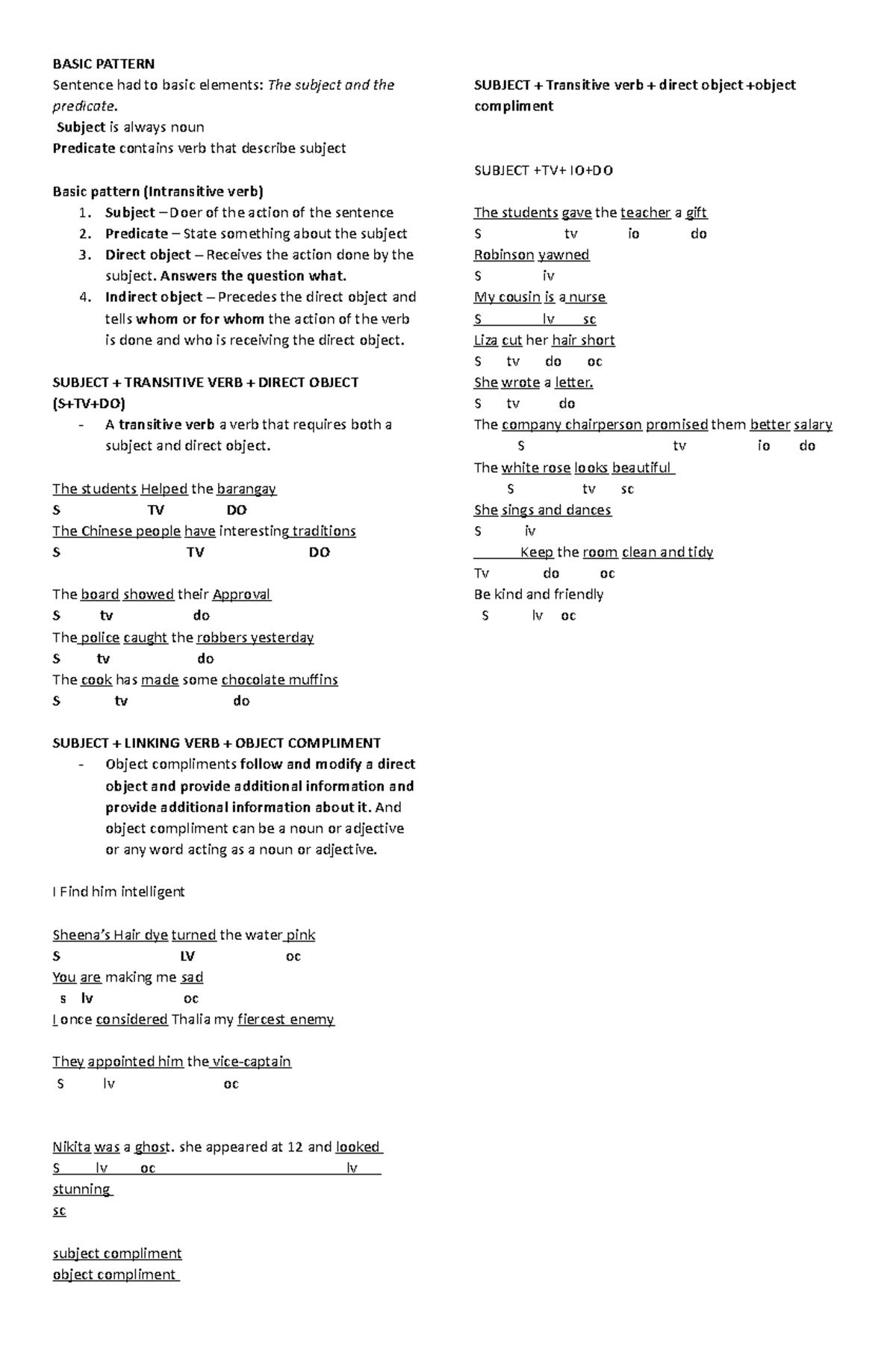 Week 2 College English Basic Pattern BASIC PATTERN Sentence Had To week-2-college-english-basic-pattern-basic-pattern-sentence-had-to