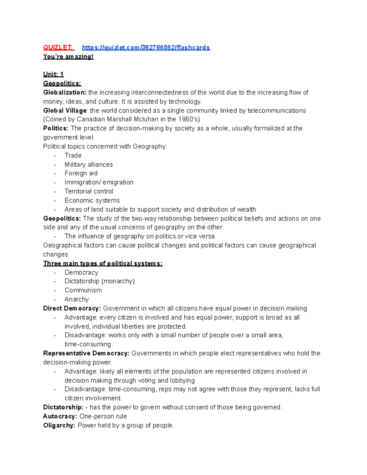 World Issues Exam Review 2019 - QUIZLET: quizlet/362768582/flashcards ...