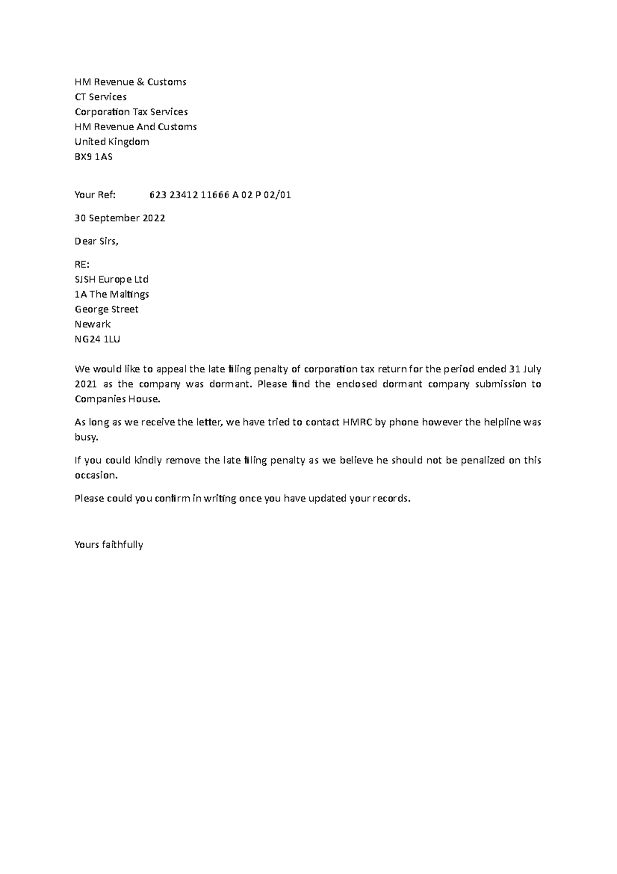 appeal-letter-acca-hm-revenue-customs-ct-services-corporation-tax