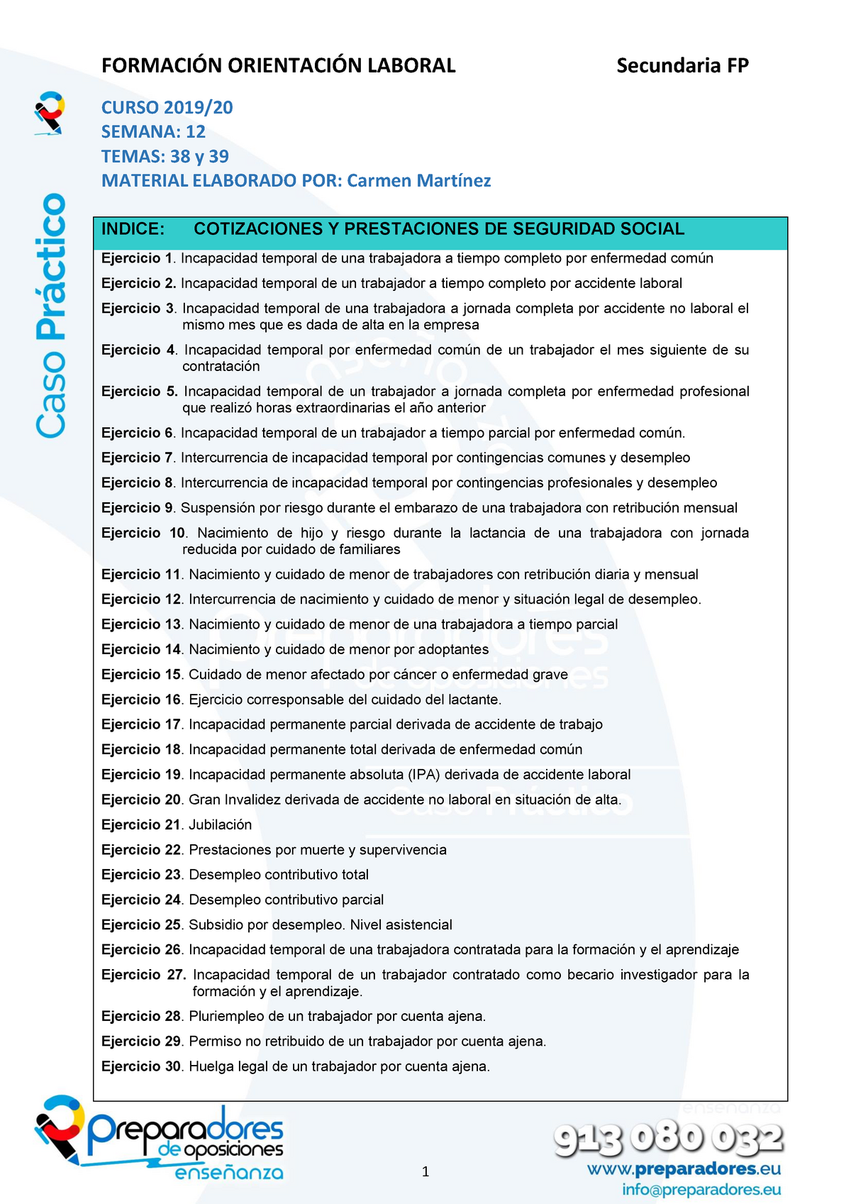 Calculos Incapacidades Temporal, Permanente, Absoluta - Derecho De La ...