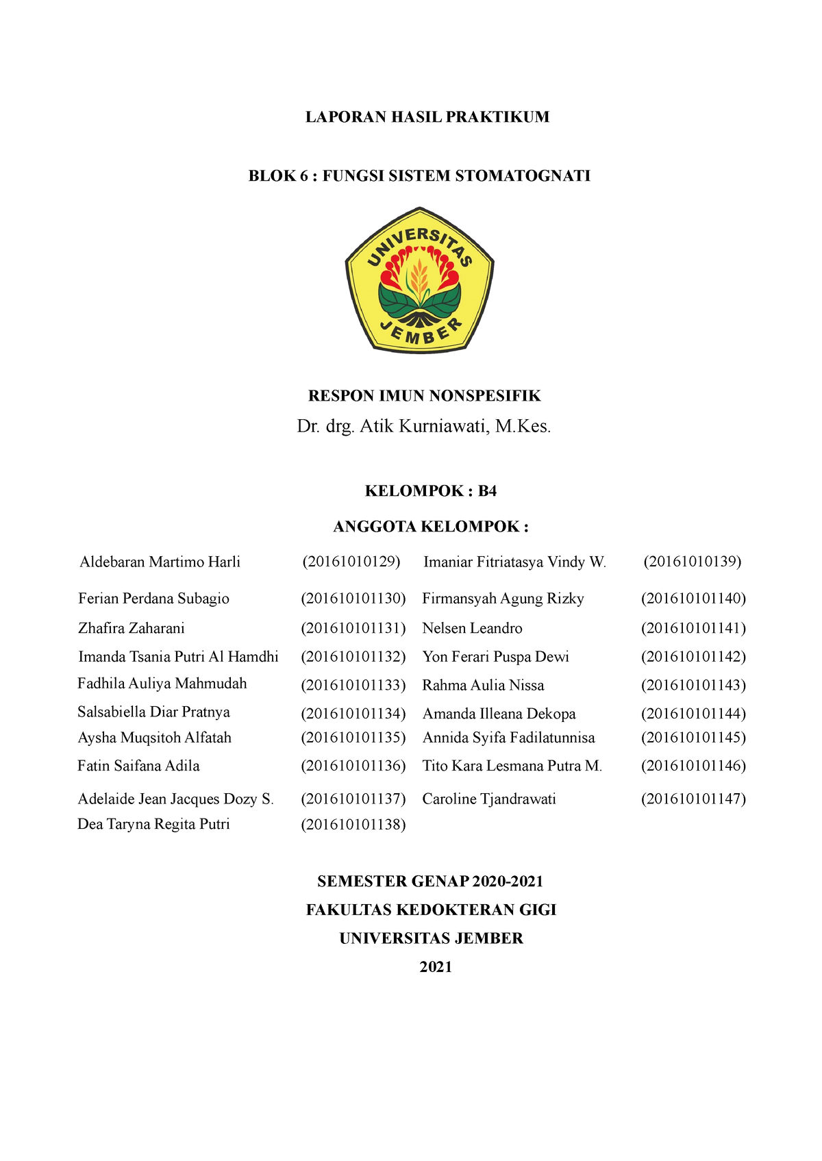 Laporan Hasil Praktikum BO 4 BLOK 6 - LAPORAN HASIL PRAKTIKUM BLOK 6 ...