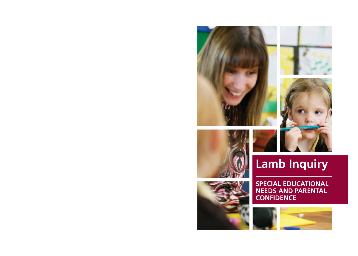 The Lamb Inquiry Final Report 2009 Lamb Inquiry SPECIAL EDUCATIONAL