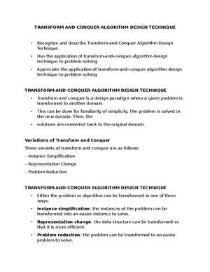 AL101 Algorithm and Complexity Course Syllabus - Issue No. 01 Revision ...