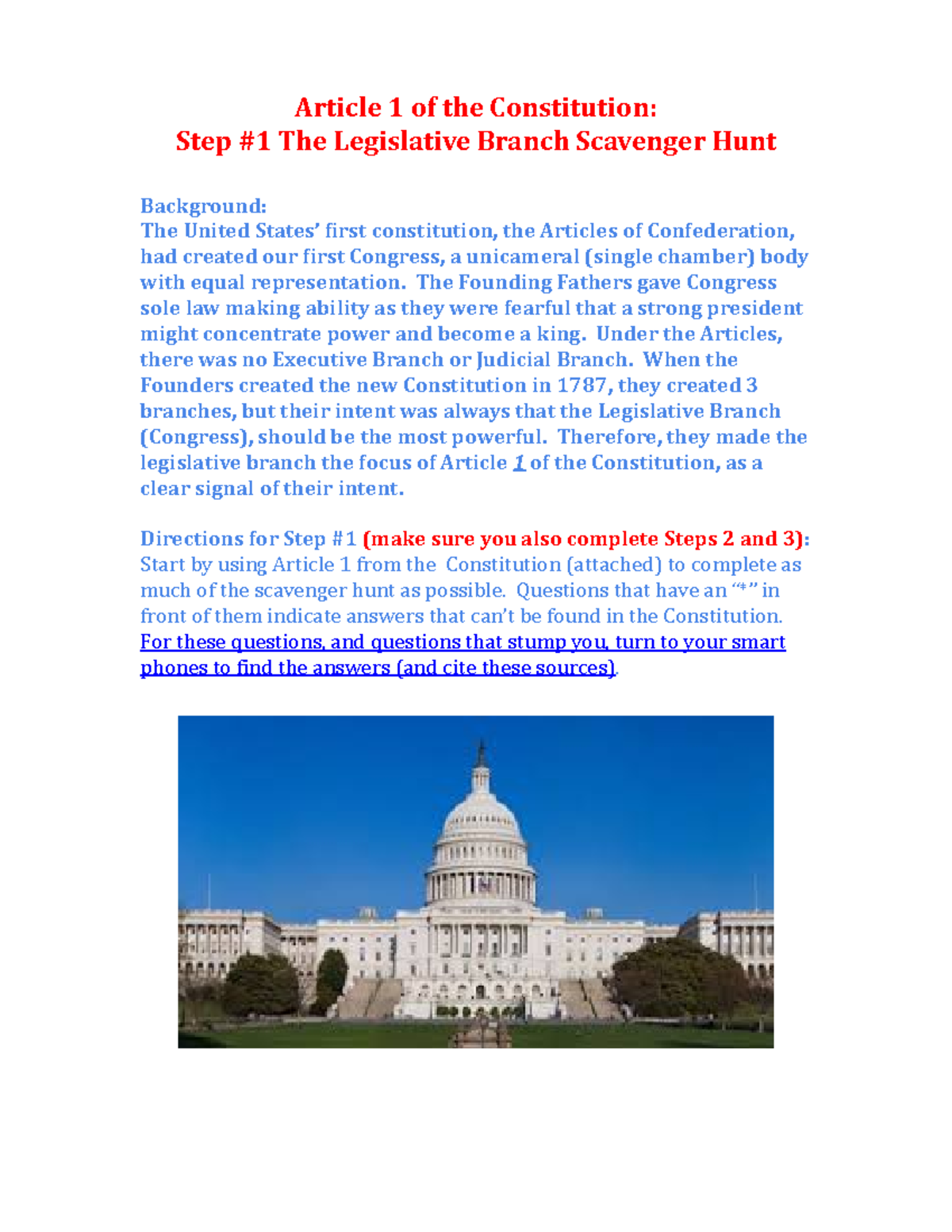 legislative-branch-scavenger-hunt-article-1-of-the-constitution-step