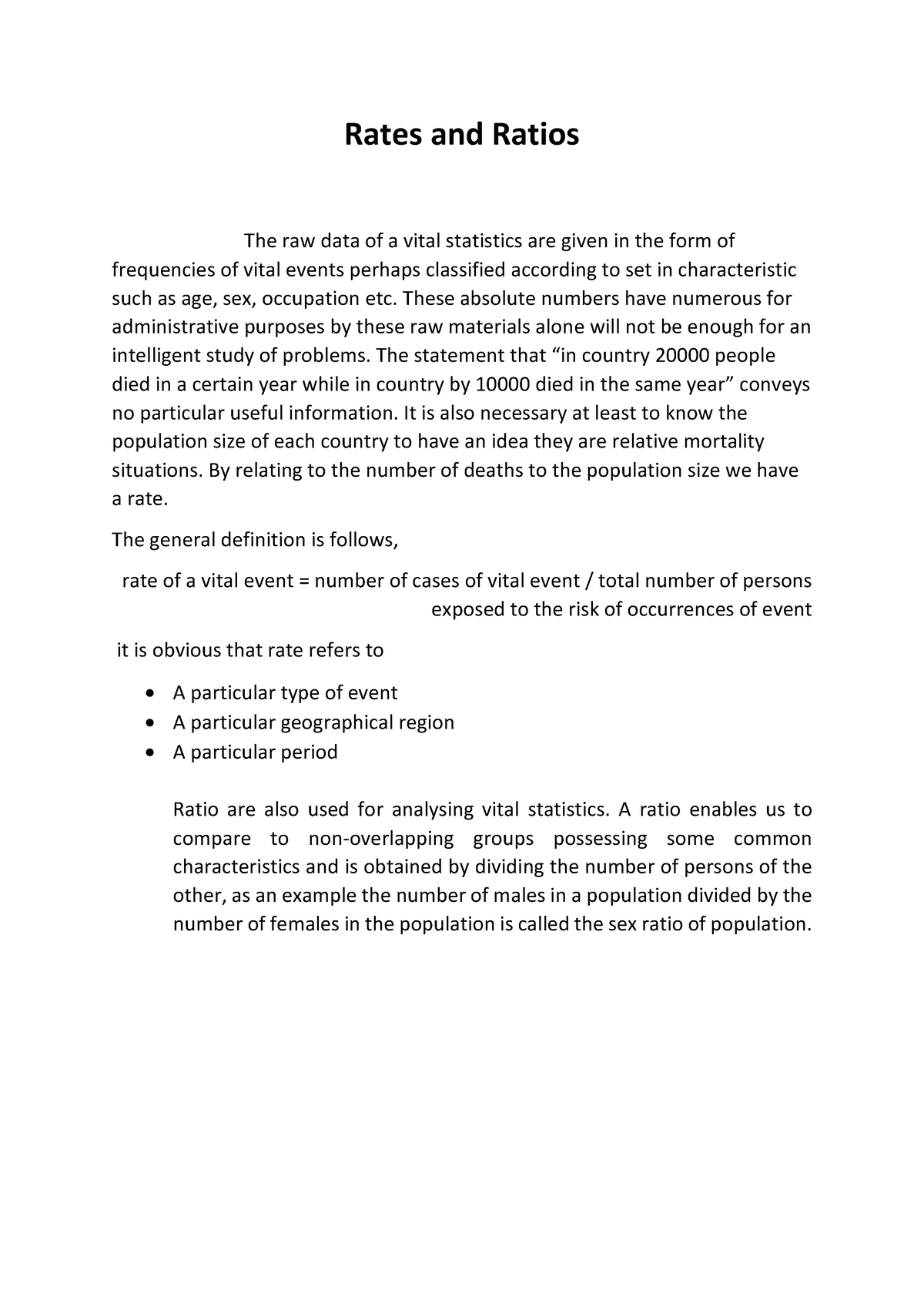 rates-and-ratios-rates-and-ratios-the-raw-data-of-a-vital-statistics